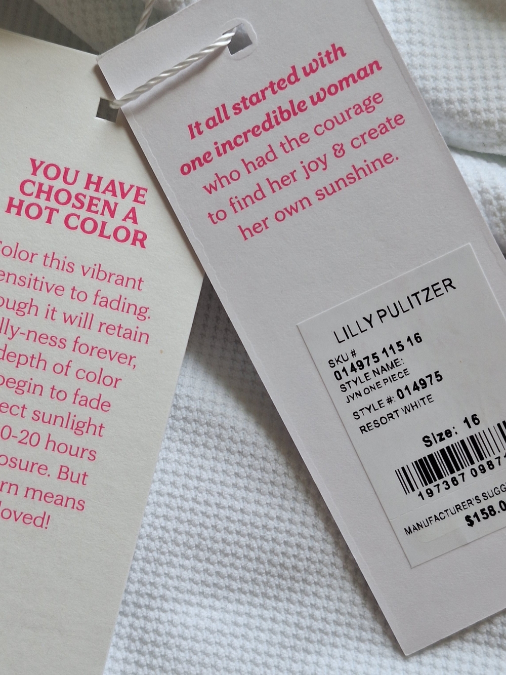 NWT Lilly Pulitzer JYN One-Piece Halter Swimsuit Resort White Classic Elegance - Picture 4 of 14